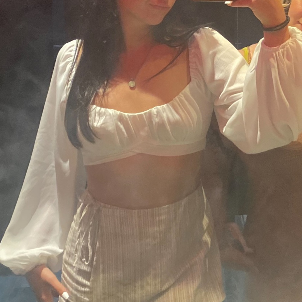 Princess Polly Ribbon  Crop Top